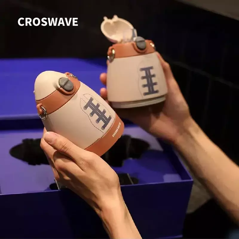CROSWAVE-Copo Térmico de Aço Inoxidável para Acampar, Filtros de Água, Par Garrafa de Água, Criativo Skew Cross Cup