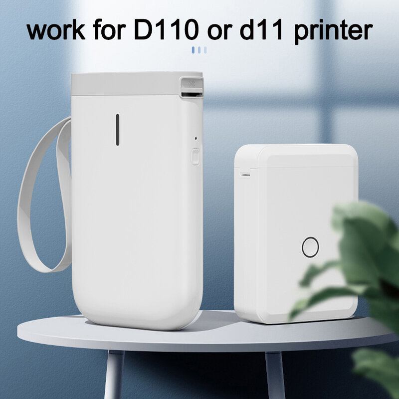 Наклейка для этикеток Niimbot D11 D110 D11, прозрачная светящаяся белая бумага для этикеток Niimbot D11 для принтера Niimbot D110