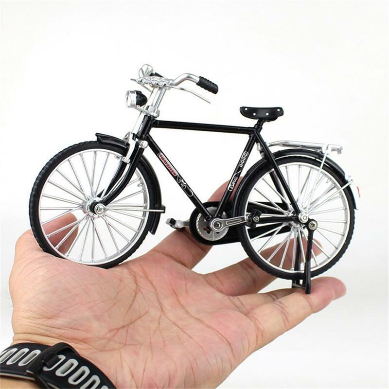 1:10 Bike Figurine Bicycle Art Sculpture Stand Stable Alloy Simulation Art Bicycle Home Decor Craft Home Decoration