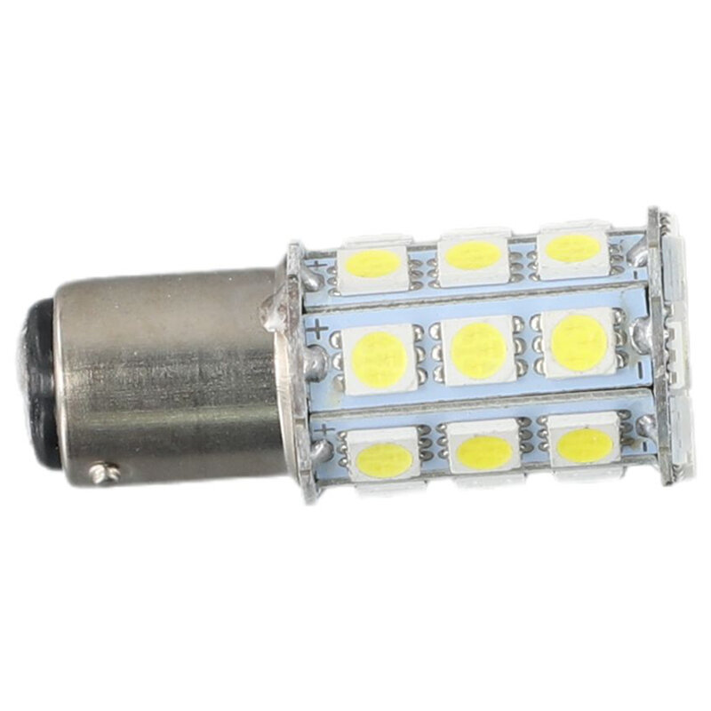 Ampoules LED Blanches 27-SMD BA15D pour Nikde Cabine de Bateau, Clignotant, Paupières, 1004, 1076, 1142, 1 Pièce