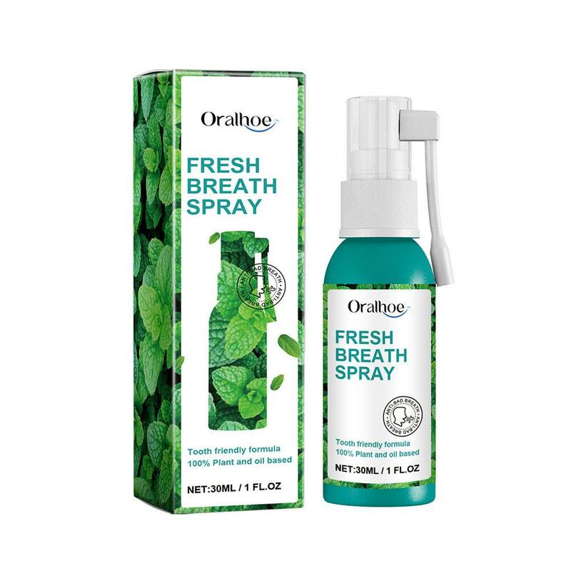 Espray ambientador para el cuidado de la salud bucal, aroma a menta, esencia de respiración fresca, 30ml