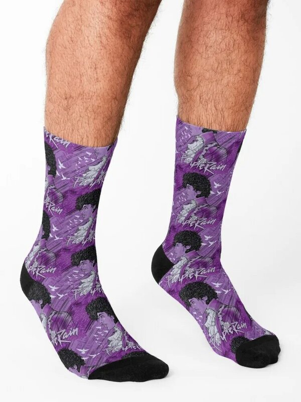Real Purpels Socks christmass gift Crossfit Christmas Socks Women Men's
