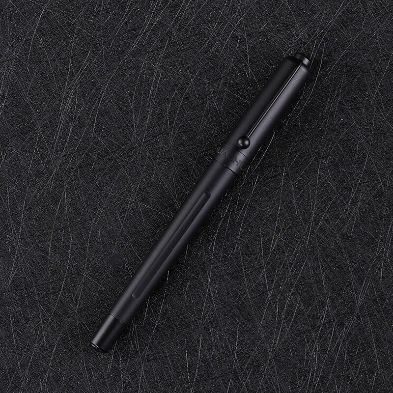 Pluma estilográfica de titanio oculta negra de lujo, 0,28-1,2mm, escritura, firma, caligrafía, regalo, suministros de papelería de oficina