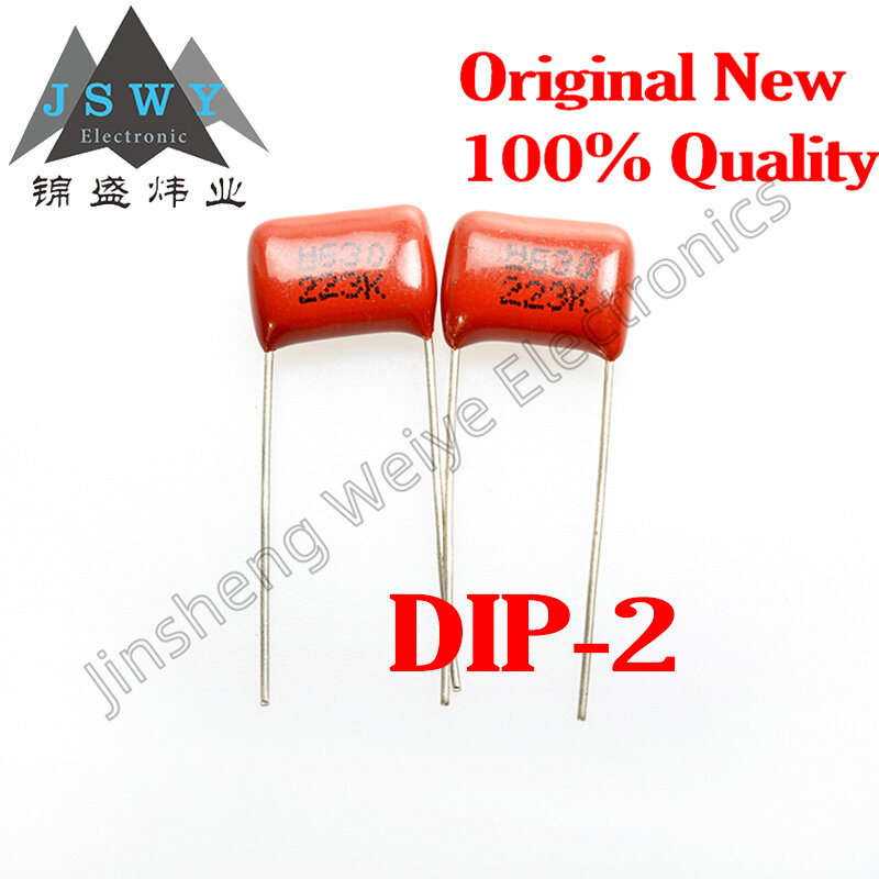 5~50PCS CBB Capacitor 630V 223J 223K 630V 0.022UF 22NF Leg Pitch P10mm Film Capacitor Brand New Good Quality In Stock