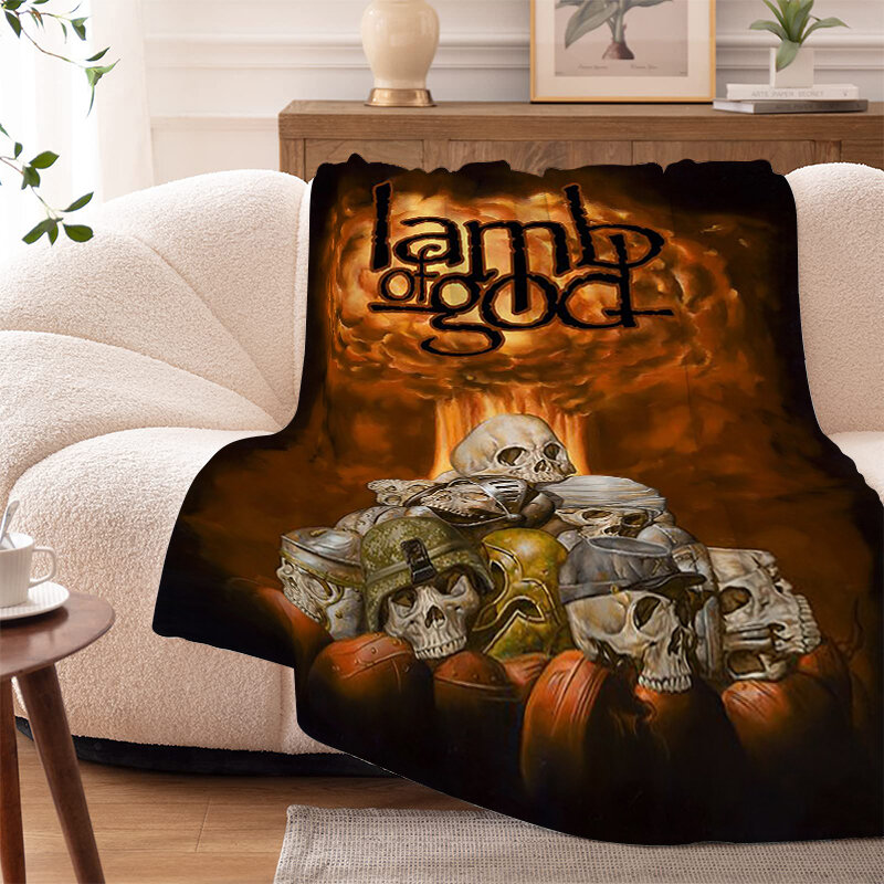 Custom Blanket Sofa Winter L-Lamb Microfiber Bedding Warm Knee Bed Fleece Camping Decorative Nap Fluffy Soft Blankets King Size