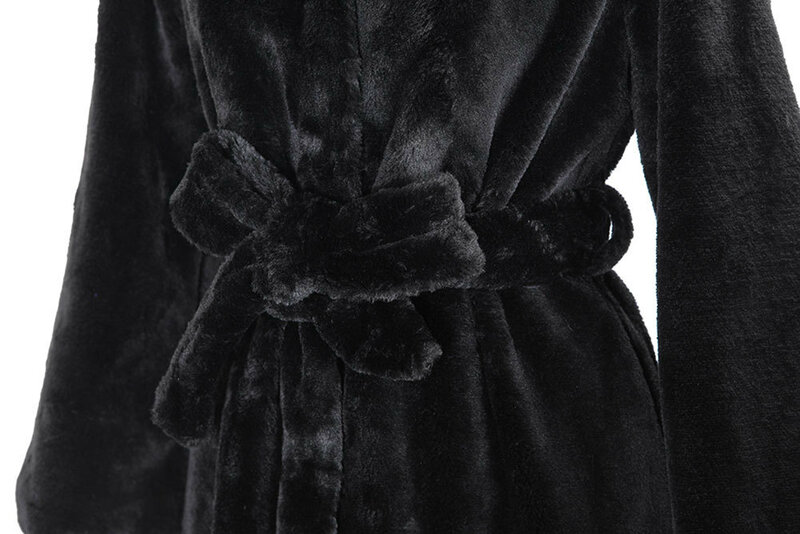 Manteau à capuche en fausse fourrure pour femme, veste décontractée, manches longues, grande taille, longueur moyenne, document solide, chaud, hiver, nouveau, 2024