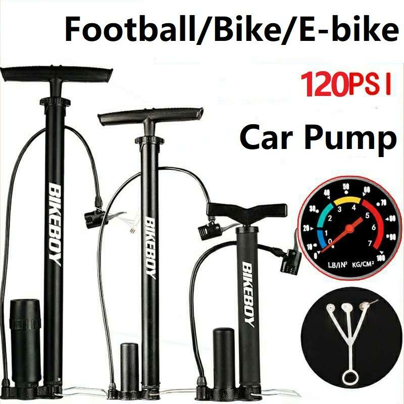 Electric Bike Air Pump Mini Bike Inflator High Pressure Gas Pump Basketball Bicycle Tire Fill Pump Portable Car Inflator Pump