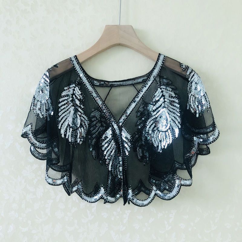 Summer New V-neck Fashion Shawl Women High Street Casual Loose Button Elegant Cardigan Embroidered Sequined All-match Y2K Tops
