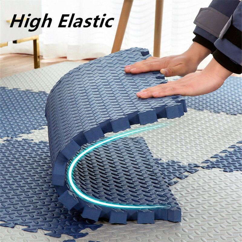 Playmat-alfombra de rompecabezas de espuma para bebé, tapete de 9 piezas de juego, 30x30cm, gruesa, 2,3 cm