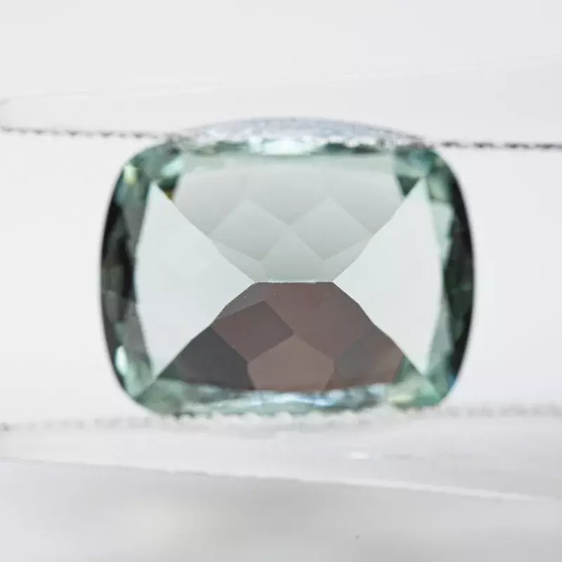 Lab grows Sapphire zielony kolor prostokątny kształt poduszki VVS1 kamień szlachetny Charms DIY do wyrobu klejnotów wybieralny certyfikat AGL