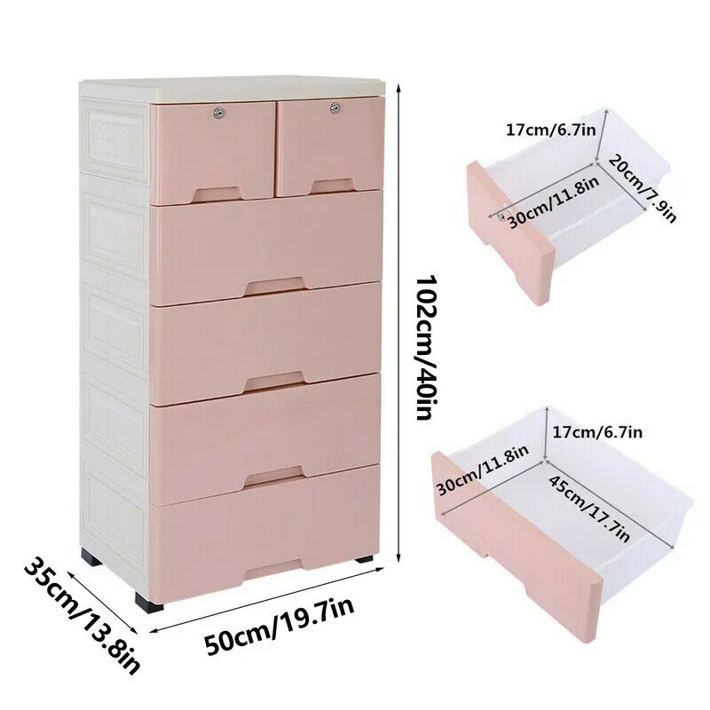 Drawer Plastic Bookshelf Storage Living Room Cabinets Filing Toy Display Cabinet Bedroom Closet Furniture