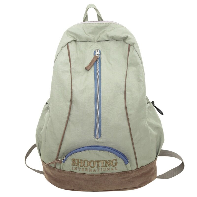 Вместительный эстетический рюкзак, повседневный нейлоновый водонепроницаемый рюкзак, школьные сумки