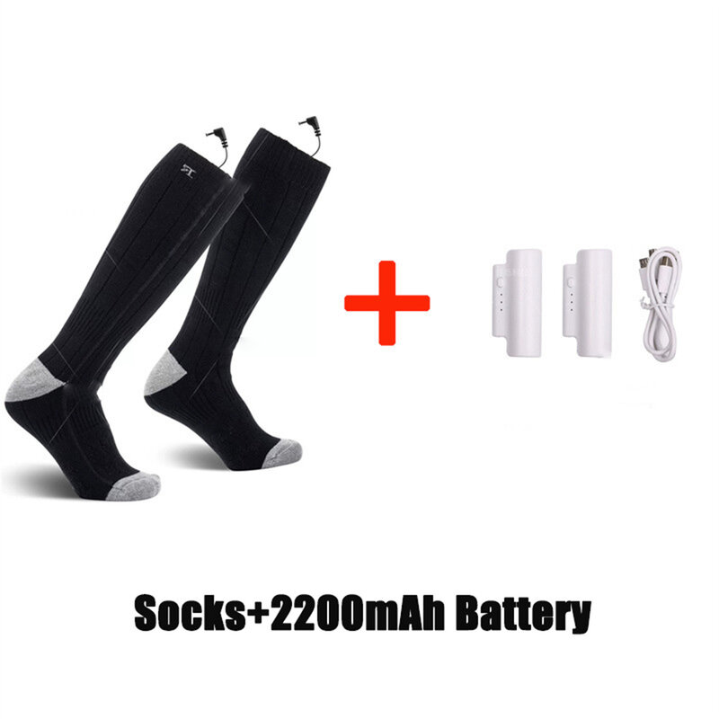 Electric Socks Are Rechargeable and Electrically  Winter Outdoor Sports Heated Three-Speed Temperature Control Comfortable