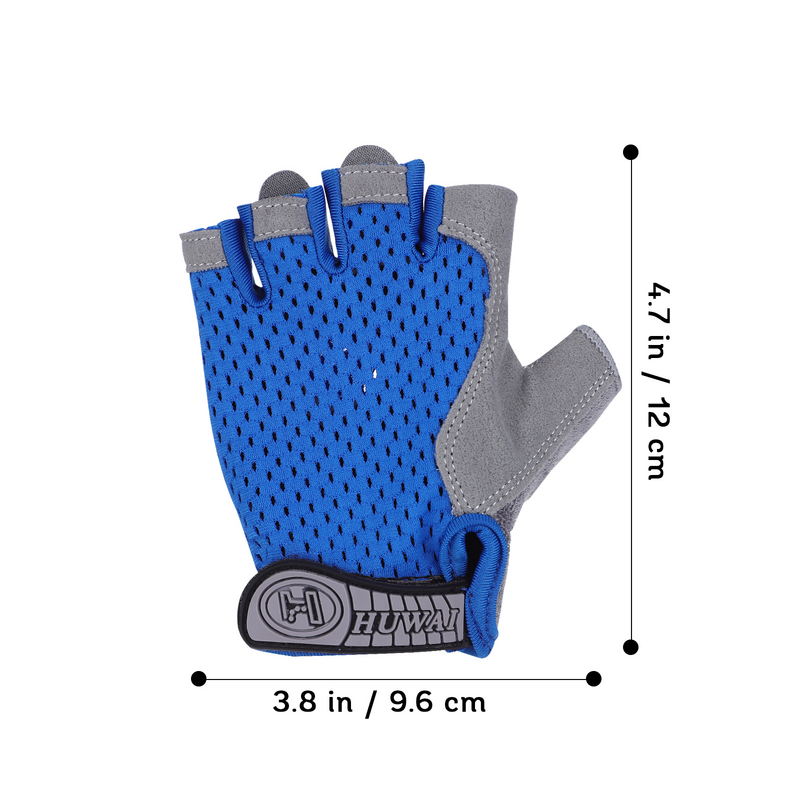 1 Pairs Bike Gloves Half Finger Cycling Gloves Outdoor Sports Gloves for Riding Camping Size M
