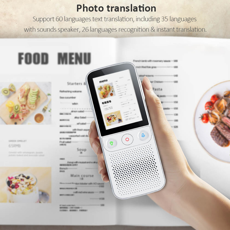 T10 Pro 138 언어 번역기, 스마트 음성 번역기, 오프라인 실시간, 휴대용
