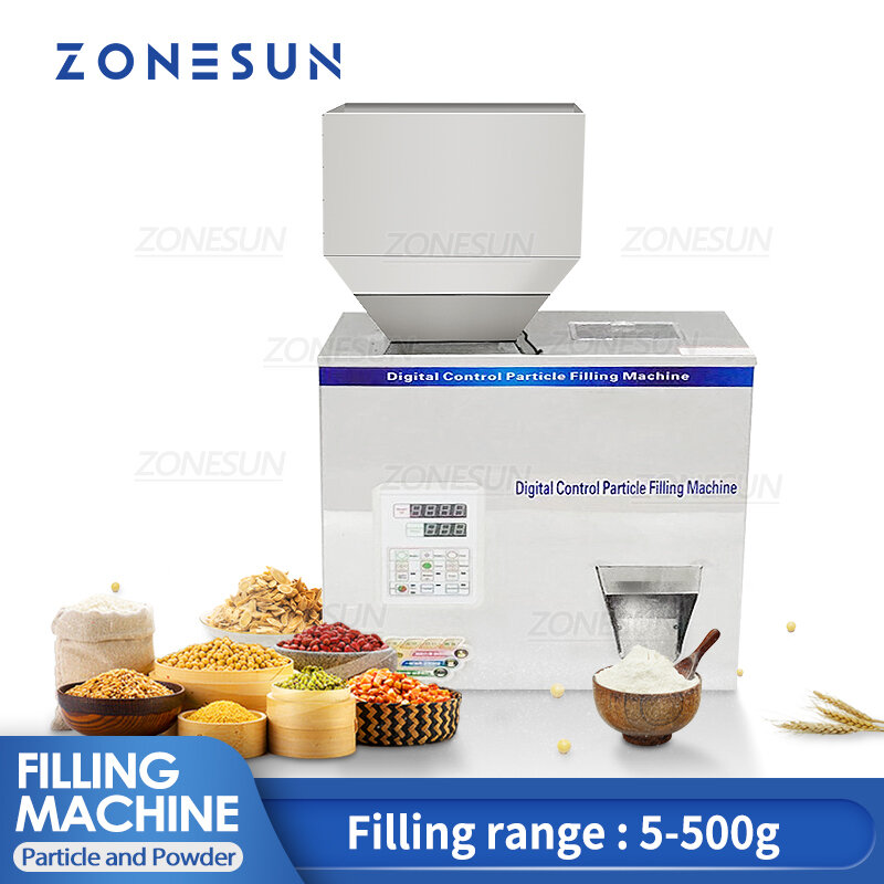 ZONESUN 5-500 г Интеллектуальный пищевой наполнитель для порошков, зерновых злаков, саше, устройство для взвешивания пакетов