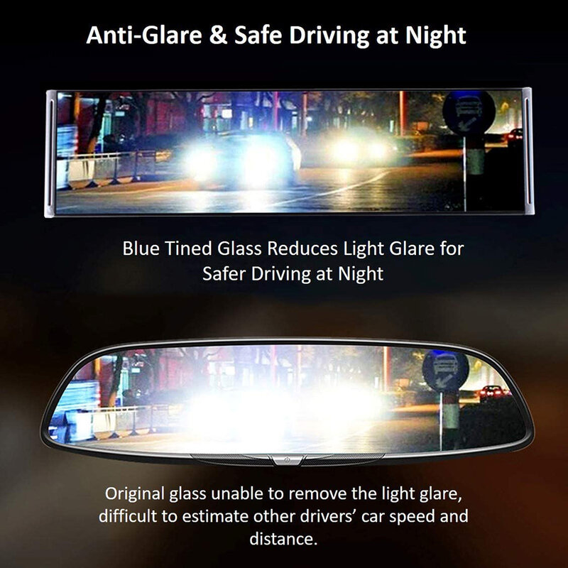 Auto Lkw Spiegel Anti-glare Universal Innen Rückspiegel Breite, Flache Innen Rückansicht Rückspiegel Mit Saug tasse