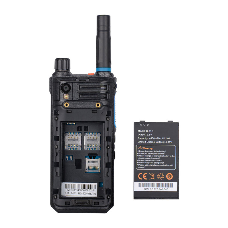 Uniwa S200วิทยุสื่อสาร3.1นิ้ว1GB RAM + 8GB รอมโทรศัพท์มือถือ4G LTE 4000mAh สมาร์ทโฟนแอนดรอยด์7.0พร้อม zello-PTT