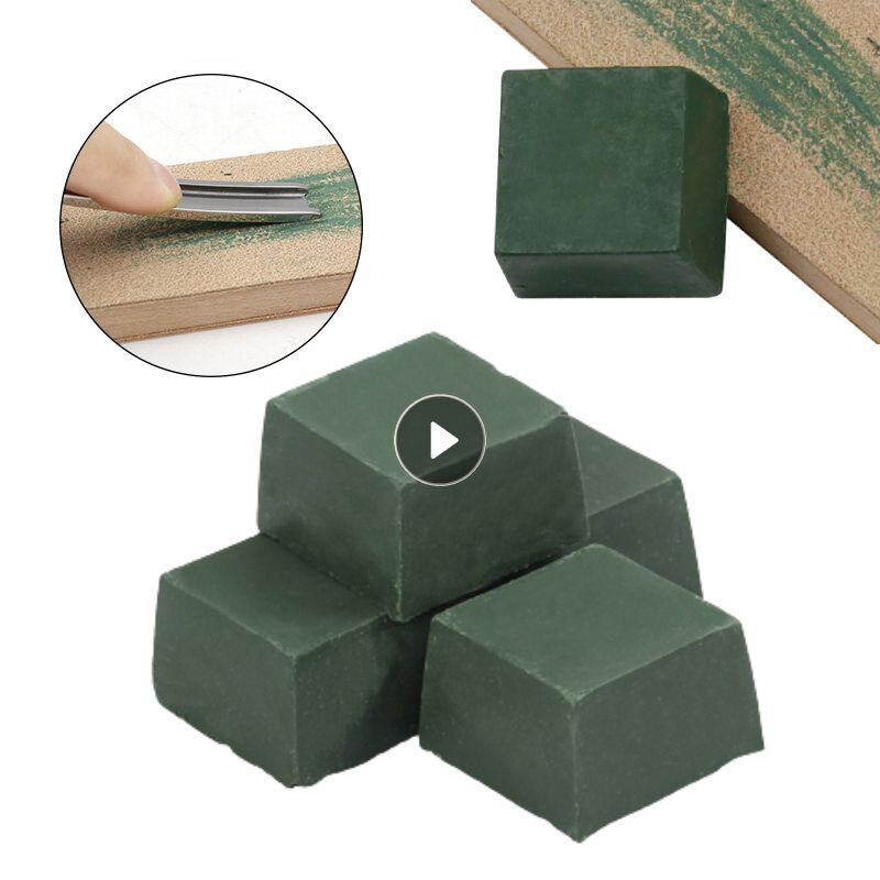 1pc 3x3cm DIY Compound Green Polishing Paste Abrasive Paste Metals Polishing Wax Paste Chromium Green Oxide Grinding Paste 30g