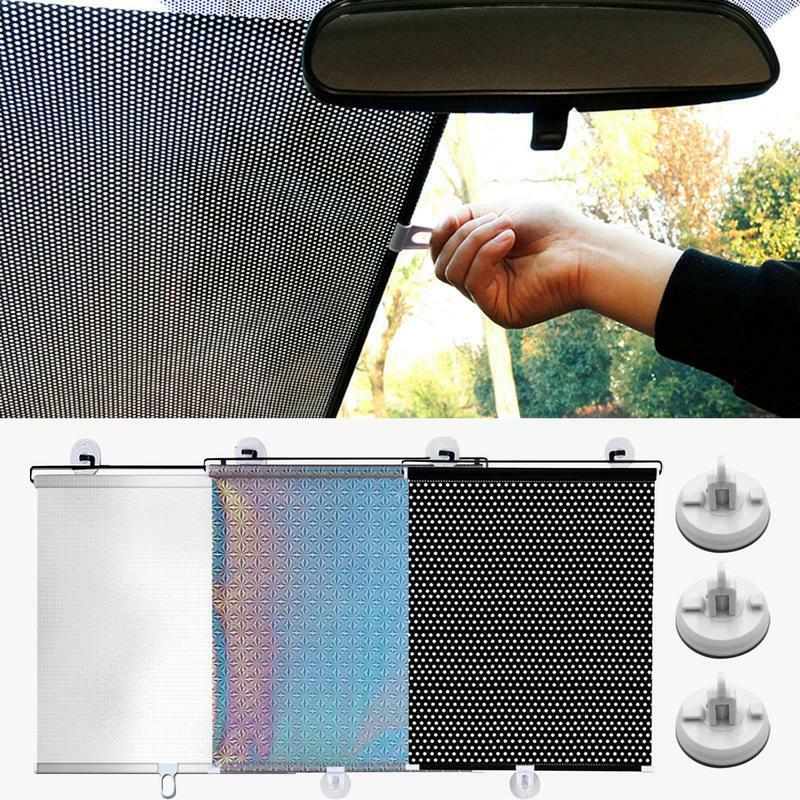 Parasol retráctil para ventana delantera de coche, Protector solar Anti UV, Interior, para mantener el vehículo fresco