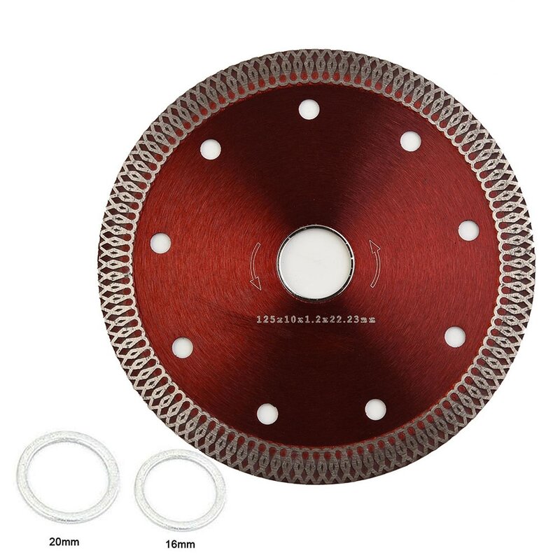Disc Diamond Saw Blade For Granite Marble Tile Ceramic Brick Cutting 10mm Height 100/115/125mm 4/4.5/5in ID 20mm/22.23mm