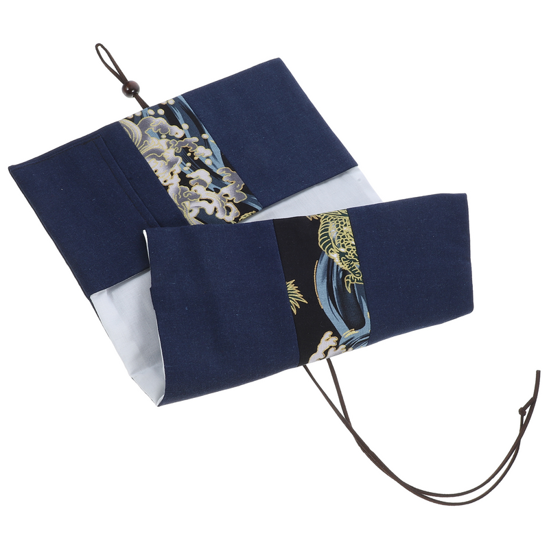 Funda protectora de tela Ornamental para libro, bolsa decorativa con patrón de dragón