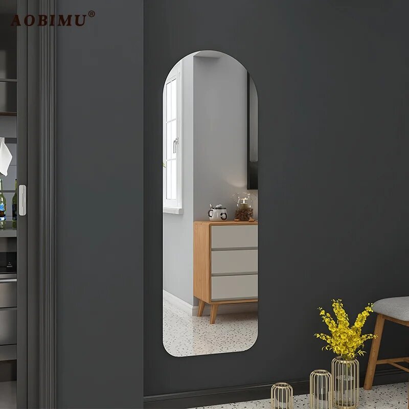 Specchio per tutto il corpo economico camere da letto coreane specchio dorato personalizzato per tutto il corpo estetico Espejos Decorativos De Pared Room Decor