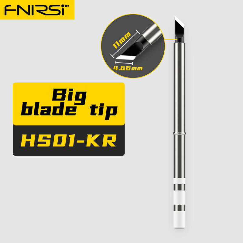 FNIRSI HS-01 Soldering Iron Tip HS01-BC2 B2 ILS KR K65 BC3 Internal Heating Type Lead Free Soldering Station Kit