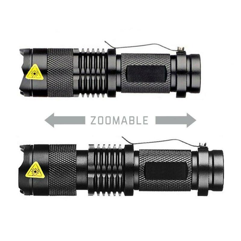 Mini Torch Handheld LED Tacticals Waterproof Flashlight Multi Functional Portable Telescopic Zoom Flashlight Camping Light