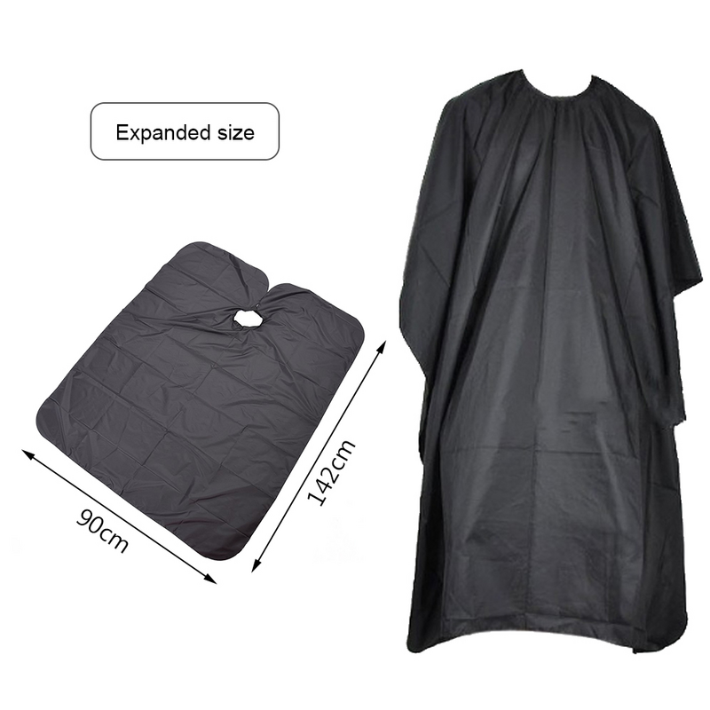 1Pcs Black Hairdressing Cape Professional Hair-Cut Salon Barber Cloth Wrap Protect Gown Apron Waterproof Cutting Gown Hair Cloth