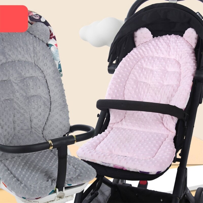 Almofada antiderrapante para carrinho bebê Soft forro assento com suporte para o corpo do bebê
