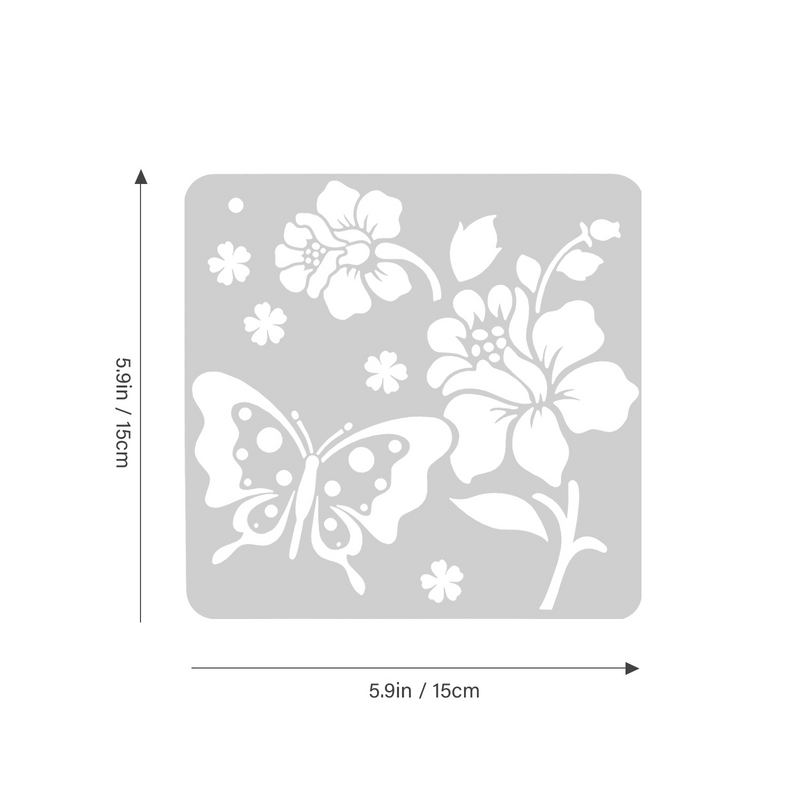 12 Sheets Painting Template Plastic Stencils Templates for Home Decor Butterfly Drawing The Pet Wood Sign Child