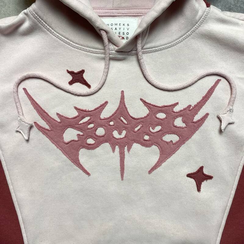 New Geometric Pattern Embroidery Splicing Hoodies Women Sweatshirt Gothic Y2k Youth Simple Daily Loose Casual Men Version Tops