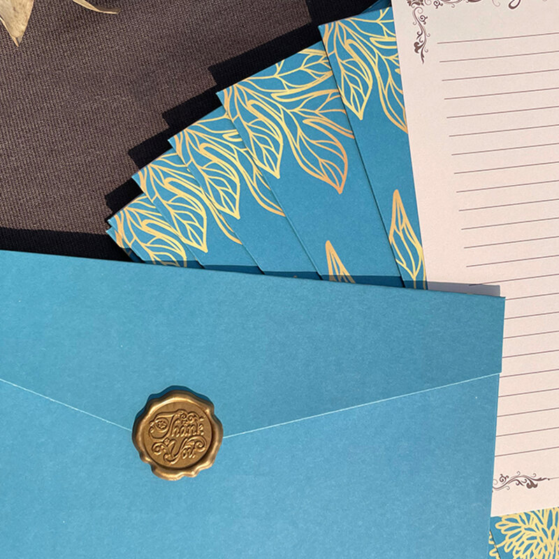 10 pçs/lote envelope dourado de alta qualidade pequeno negócio suprimentos cartões postais envelopes de papel para convites de casamento papelaria