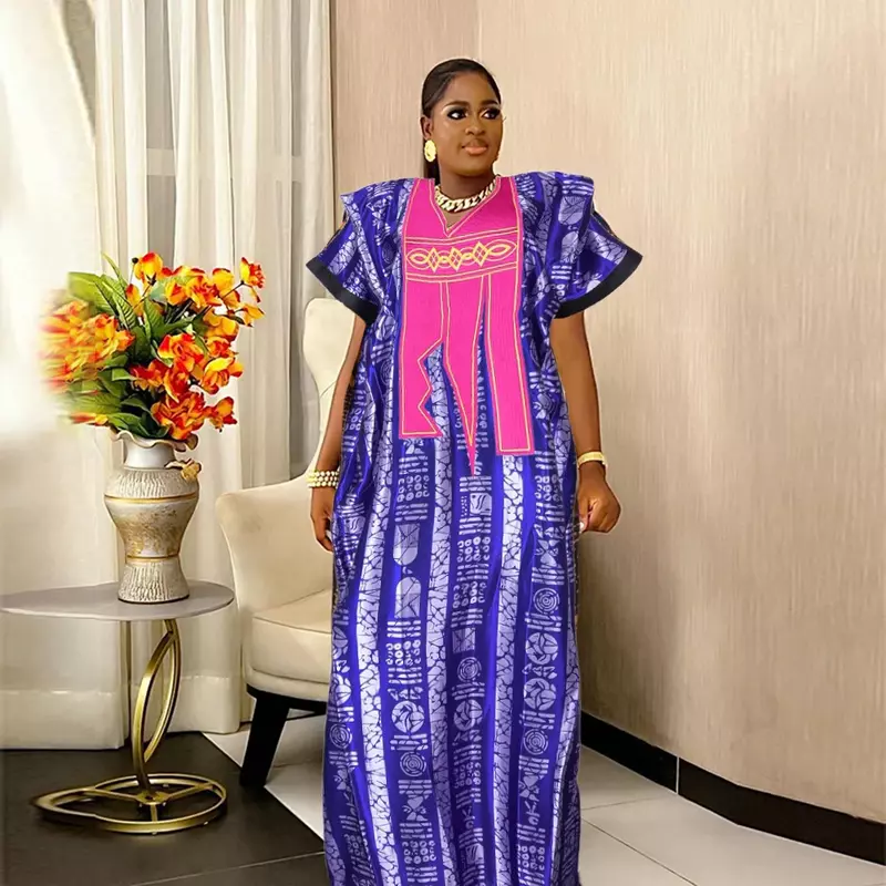 2024 abiti africani per le donne elegante moda musulmana Abaya Boubou Dashiki Ankara abiti abito da sera Dubai caftano Abaya Robe
