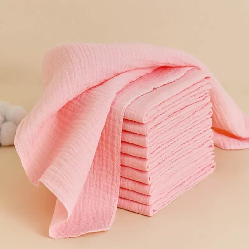8 buah/lot 100% katun organik popok bayi kain kasa lembut popok pengganti bayi lapisan ganda dapat dicuci dapat digunakan kembali handuk popok bayi