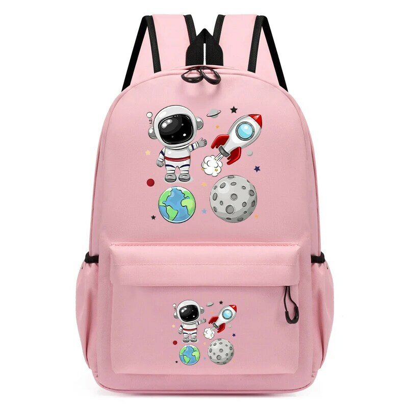 Детская школьная сумка с принтом астронавта из мультфильма, рюкзак для мальчиков и девочек, детский школьный ранец для детского сада, сумки для дошкольников