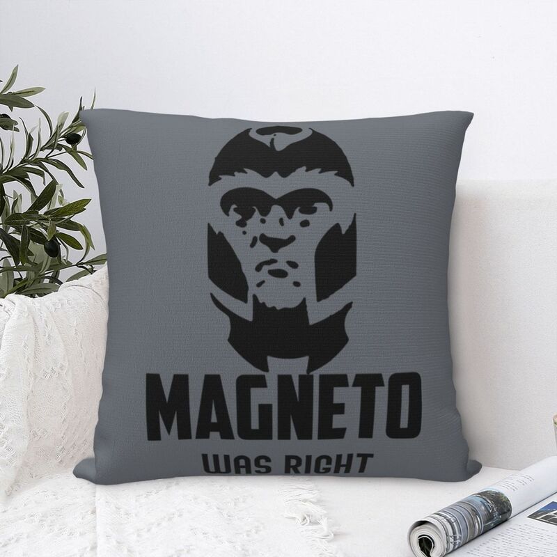 Magneto Was Right Kwadratowa poszewka na poduszkę Poliestrowa poduszka dekoracyjna Komfortowa poduszka do domu Sypialnia