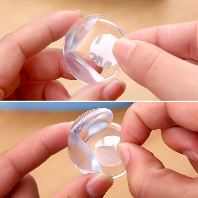 10PCS Silicone Transparent Table Corner Protector Protection For Baby Cover Transparent Spherical Anti Collision Edge Guard