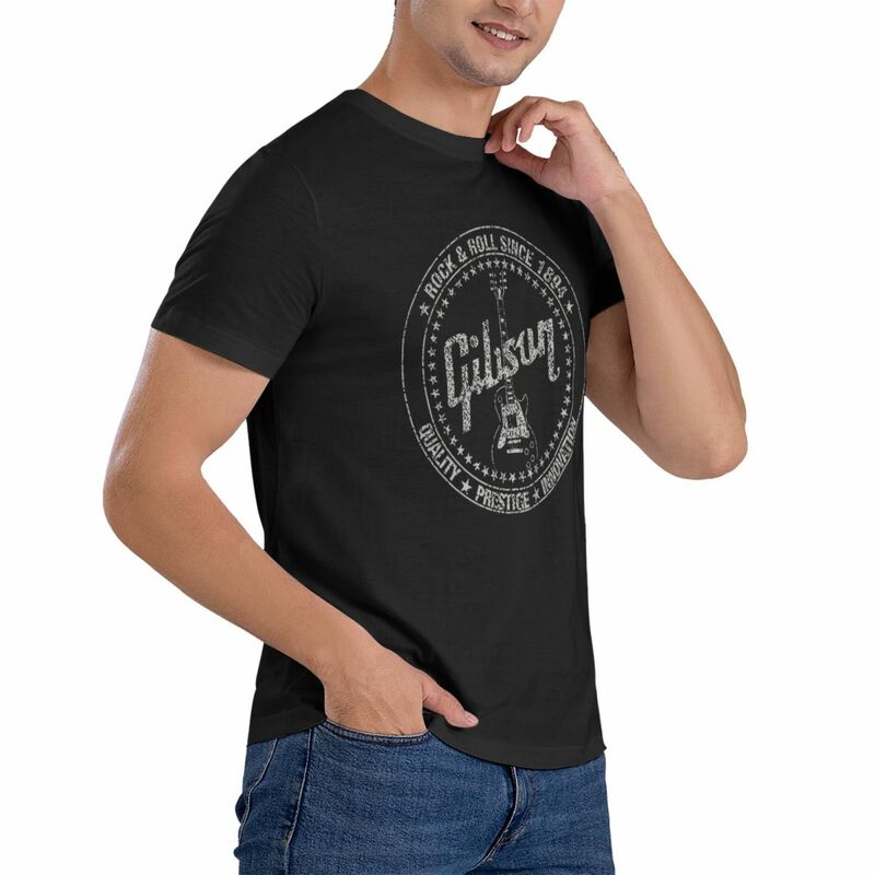 Gibson-camisetas de moda Rock para hombre y mujer, camisetas de manga corta con cuello redondo, ropa de algodón para regalo de cumpleaños, 1894