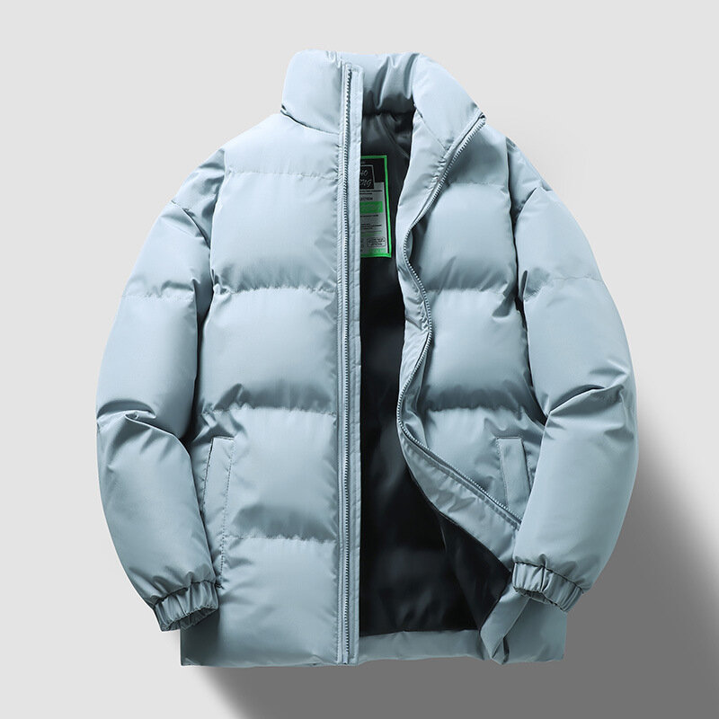M-5XL 커플용 겨울 코튼 재킷 남성용, 두꺼운 파카, 스탠드 칼라 아우터, 브랜드 다운 코튼 코트 조끼, 옴므 AU-212
