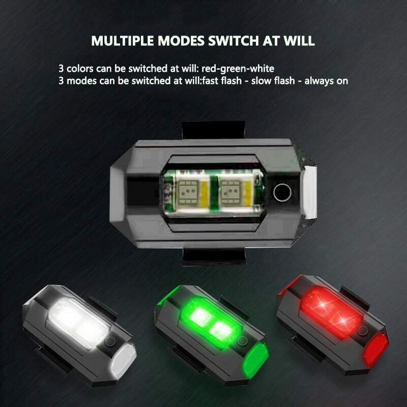 ไฟแฟลชรถยนต์โดรนขนาดเล็กสำหรับ dr- 02มีไฟ LED ไฟแฟลชรถยนต์ป้องกันการชนมีไฟส่องสว่างสำหรับโดรนกลางคืนมีไฟส่องสว่าง