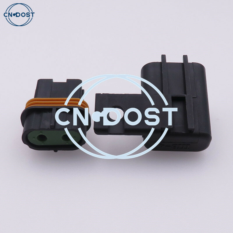 1 Set 2 Hole 12033731 6.3mm AC Assembly Sealed Connector For Inline Fuse Wiring Auto Socket 12033769 54200521