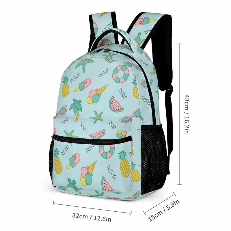 Customized Pattern Student Schoolpack Pencil Case Backpack Large Capacity Shoulder Pencil Case Leisure Travel Bag