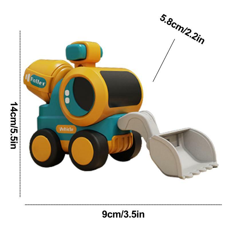 Koparka zabawkowa ciężarówka odporna na kolizje prasa zabawka dla małych dzieci ciężarówki koparki i wózek widłowy ciężarówka budowlana zabawkowa ciężarówka