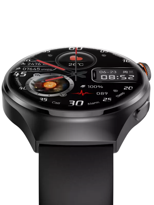 Jam tangan pintar MT26, arloji cerdas Bluetooth panggilan detak jantung tekanan darah oksigen darah dan Monitor kesehatan lainnya