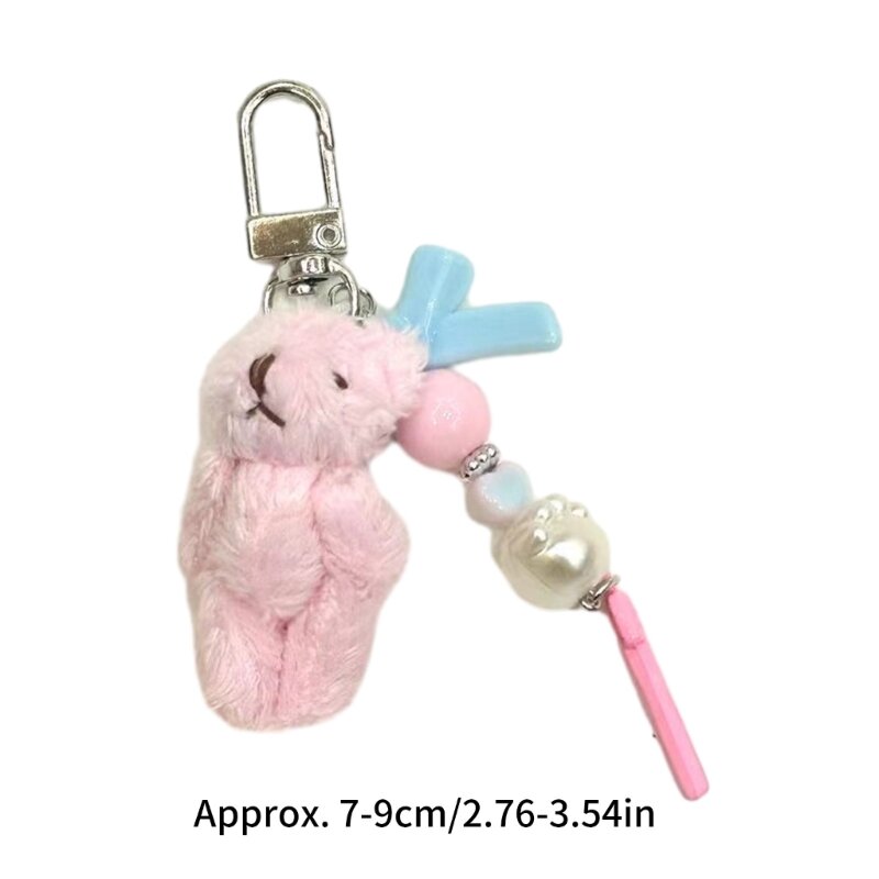 Porte-clés en forme d'animal petit ours, pendentif pour à cadeau d'anniversaire, fête noël, livraison directe