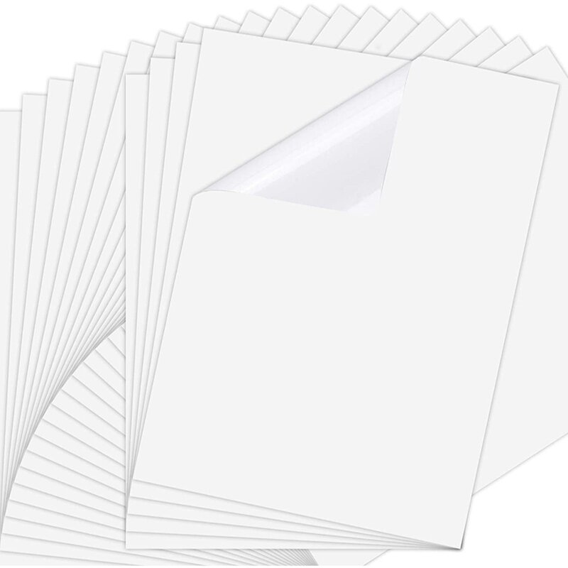 Imprimível Transparência Film, etiqueta de papel seco rápido para impressoras Inkjet, 8.3X11.6 Polegada, 25 folhas
