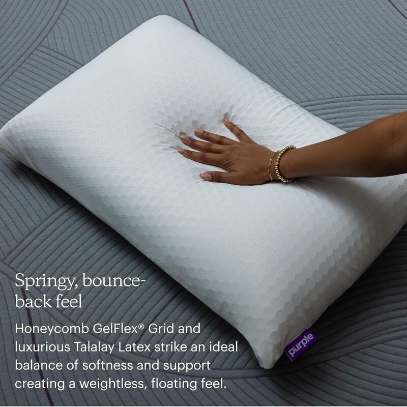 Fioletowa poduszka harmonia | Największa poduszka, jaką kiedykolwiek wymyślono, siatka sześciokątna, bez wsparcia ciśnieniowego, pozostaje chłodna, dobre gospodarowanie