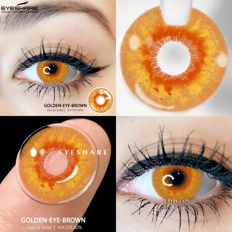 Eyeshare 2個コンタクトレンズの目コスプレカラーレンズブルーコンタクトレンズ毎年美しい瞳目コンタクトレンズ